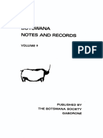 Botswana Notes and Records Vol. 9