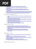 MCQ Practice Links