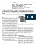 Fabrication and Analysis of High-Performance Integrated Solenoid Inductor With Magnetic Core