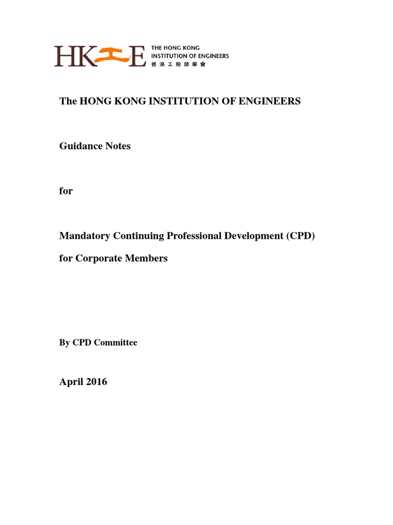 Revised Guidance Notes | PDF | Professional Development | Educational ...