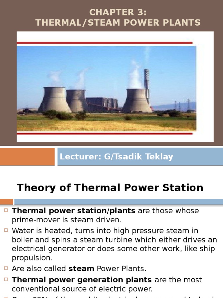 Overview of Thermal Power Plants | PDF | Boiler | Power Station