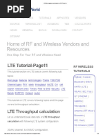 LTE Throughput Calculation - LTE Tutorial