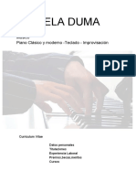 Mihaela Duma CV Musical