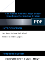 San Roque National High School Enrollment To Grading System