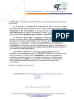 Carta IES Presentación TALENTOS Asociación Altas Capacidades Region Murcia Alumnos