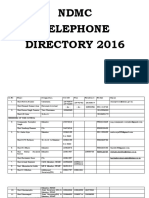 FINAL Telephone Directory For 2016