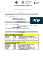 PROGRAM FINAL NOIEMBRIE Conferinta Internationala 2400 Aristotle