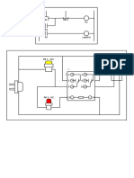 Circuit diagram with push buttons and lamps under 40 chars