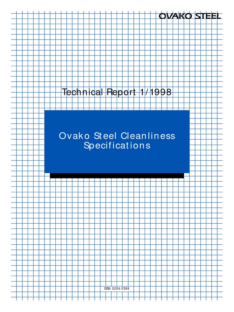 Steel Cleanliness Report PDF Steel Specification (Technical Standard)