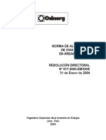 Norma de Alumbrado de Vías Públicas en Áreas Rurales: Organismo Supervisor de La Inversión en Energía Lima - Perú 2005
