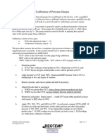 Calibration of Pressure Gauges Page 1 of 1 Lit # Pgcalinst.105