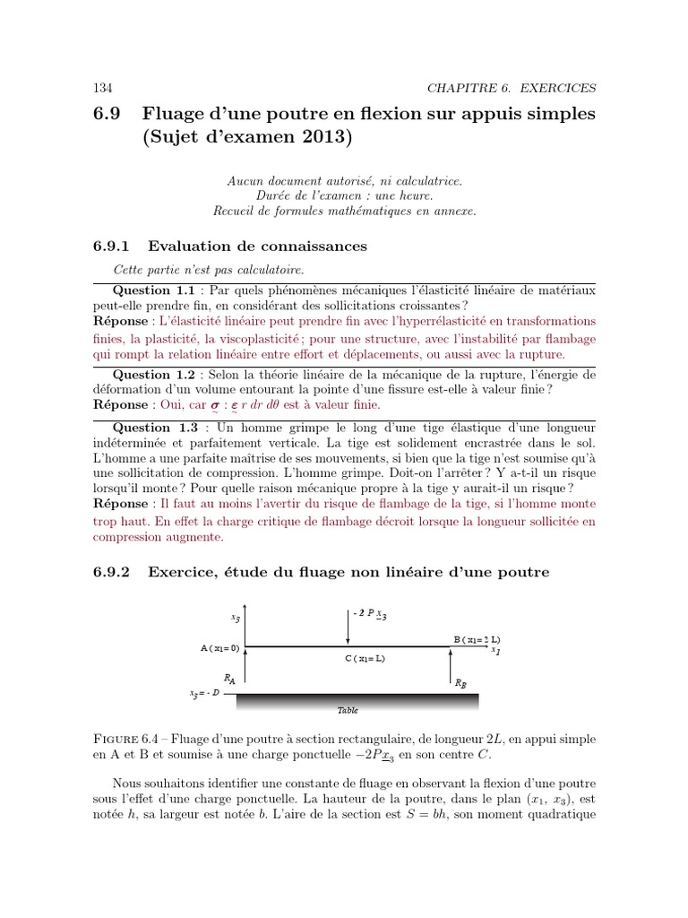 Flambage D’Une Poutre – Flambement Schéma – BQSHA