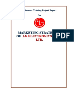 Marketing Strategies of Lg Electronics India Ltd.
