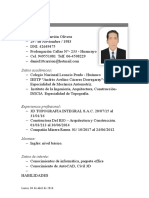 Curriculum Vitae Simple