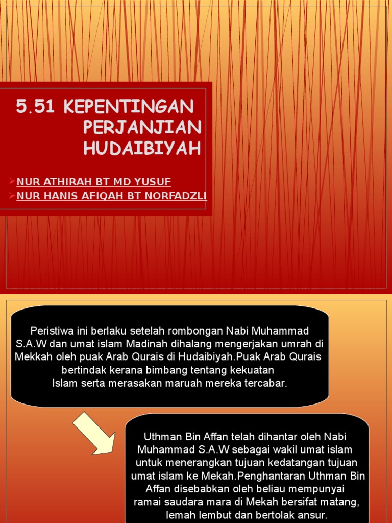 Kepentingan Perjanjian Hudaibiyah Pdf