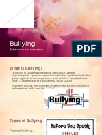 Bullying: Behaviours and Indicators