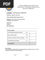 Fluid Mechanics Exp Impact OfJet2016