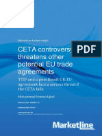 CETA Controversy Threatens Other Potential EU Trade Agreements