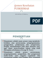 Manajemen Kesehatan Pusskesmas