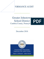 Greater Johnstown School District, Cambria County Audit 