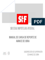 Manual de Carga de Reporte de Avance de Obra