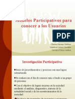 Modelos Participativos para Conocer a los Usuarios