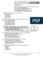 Exercícios - Classes Gramaticais e Flexão Nominal - Com Gabarito