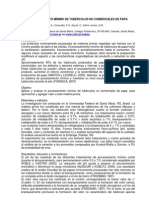 Procesamiento Mínimo de Tubérculos No Comerciales de Papa (En Brasil)