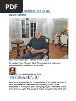 We're All Patriots, We're All Nationalists'