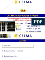 6.CELMA Apples Pears Guide LED Luminaires Performance CELMA ELC LED Forum L+B 18042012
