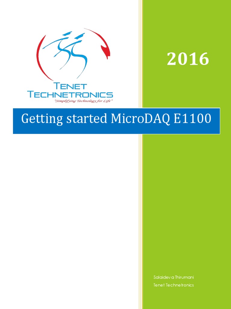 Getting Started With MicroDAQ E1100 | PDF | Digital Signal Processor ...