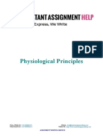 Instant Assignment Help - Sample Document on Physiological Principles