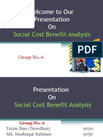 Welcome To Our Presentation On: Social Cost Benefit Analysis