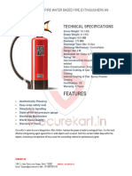 Features of CEASEFIRE WATER BASED FIRE EXTINGUISHERS 9 LTR