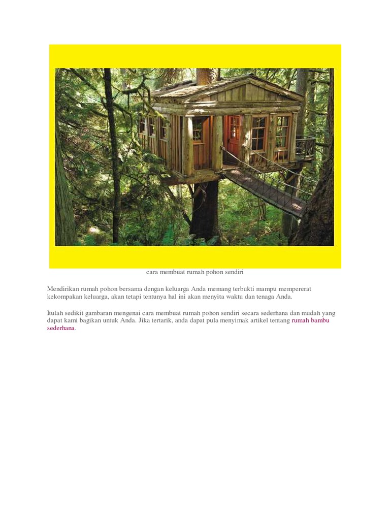 Rumah Bambu Sederhana