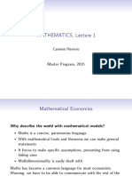 MATHEMATICS, Lecture 1: Carmen Herrero