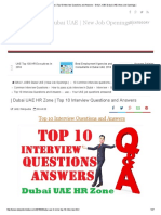 10 Interview Questions and Answers - DAILY JOBS Dubai UAE - New Job Openings