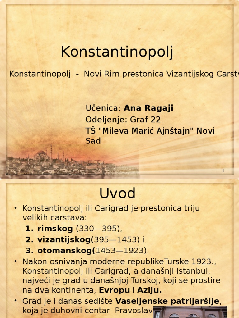 Konstantinopolj | PDF