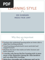 Learning Style: Sri Sundari Medu Fkik Umy