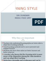 Learning Style: Sri Sundari Medu Fkik Umy