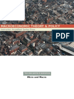 Macroeconomic Theory & Policy: Instructor: Arundhati Sarkar Bose