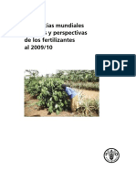 Tendencias mundiales actuales y perspectivas de los fertilizantes 2009