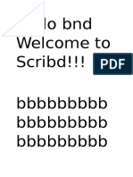 Hello BND Welcome To Scribd!!! BBBBBBBBB BBBBBBBBB BBBBBBBBB