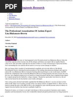 the professional assassination of autism expert lisa blakemore-brown   medical misdiagnosis research