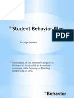 Student Behavior Change Program Case Study