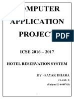 Computer Board Project 2017 (Icse)