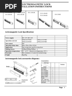 Manual For Magnetic Lock