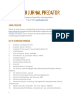 Daftar Jurnal Predator