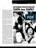 Ketuanan Politik Melayu:Siapa Lawan Siapa?