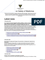 committee on safety of medicines home page